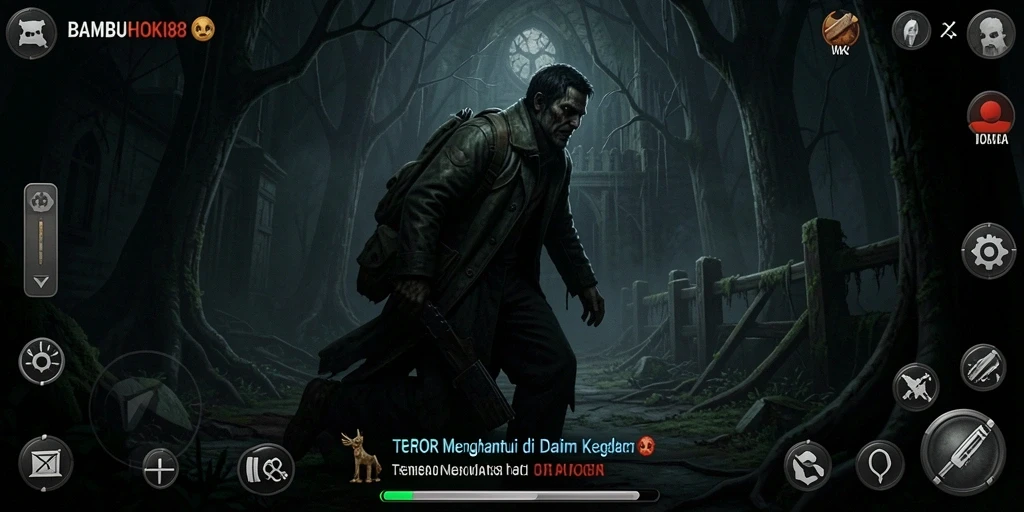 Gameplay mencekam di dalam kegelapan yang menunggu.