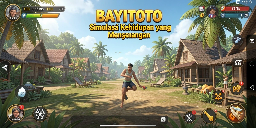 Tampilan gameplay menarik dari BAYITOTO yang menggambarkan simulasi kehidupan.