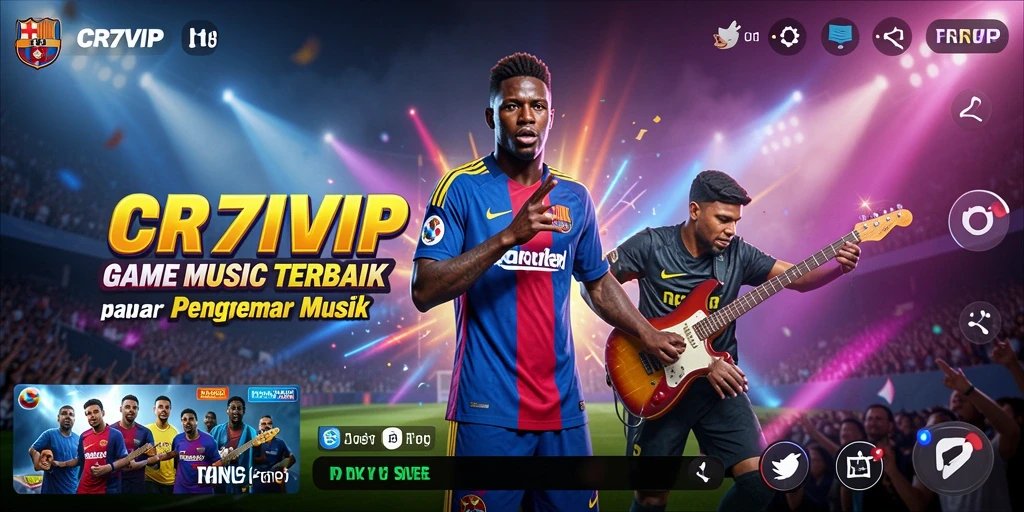 Screenshot dari gameplay <strong>CR7VIP</strong> menampilkan pengalaman musik interaktif yang seru.