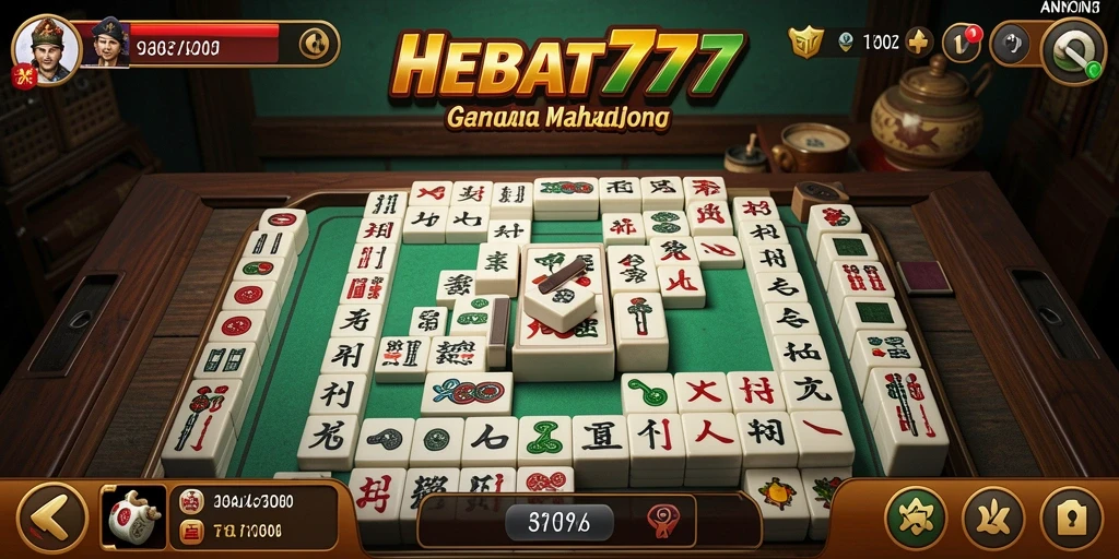 Screenshot HEBAT777 menampilkan gameplay Mahjong yang menarik.