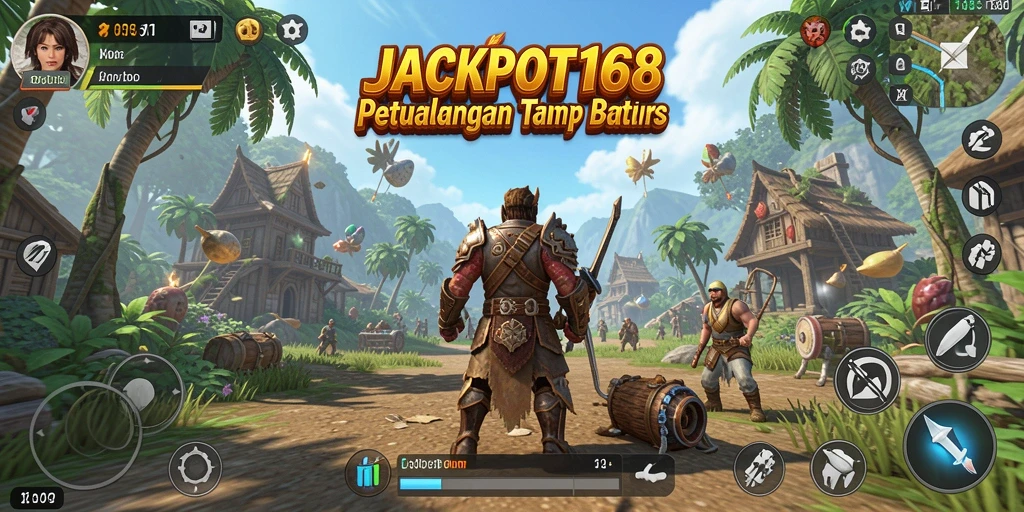 Screenshot menunjukkan pemain menjelajahi lanskap terbuka yang menakjubkan.