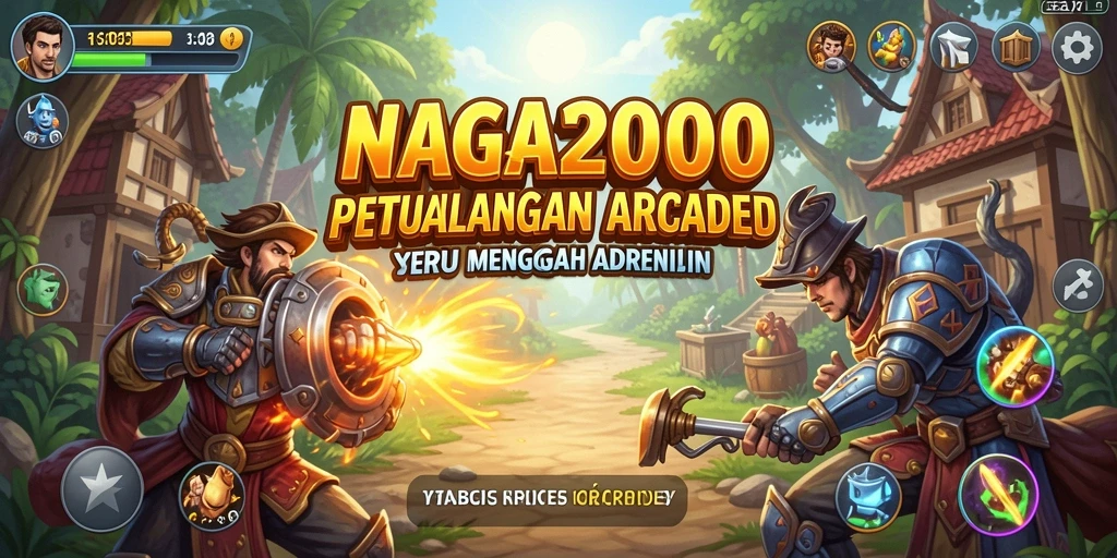 Screenshot gameplay NAGA2000 menampilkan aksi seru dan tantangan menarik.