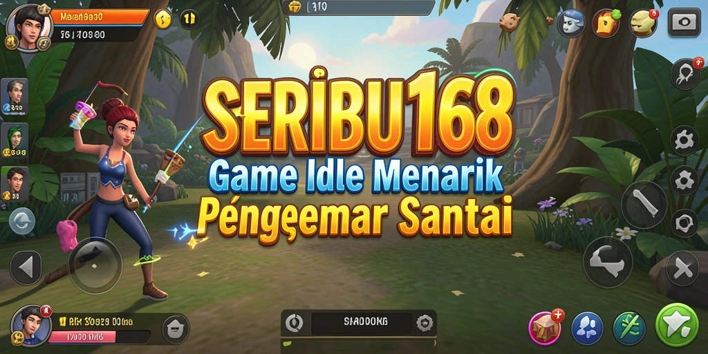 Tampilan gameplay SERIBU168 yang menawan dan santai.